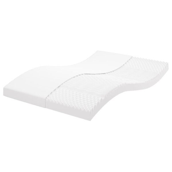 Colchão de espuma 120x200 cm 7 zonas dureza 20 ILD branco