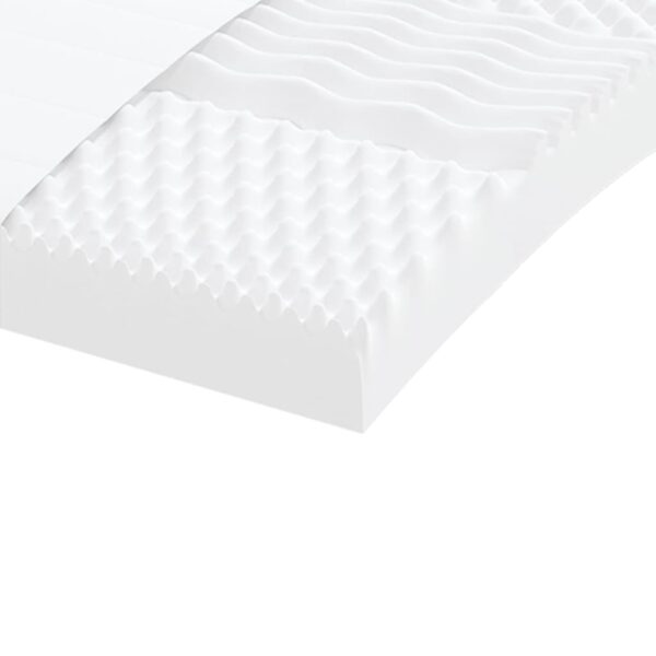 Colchão de espuma 120x200 cm 7 zonas dureza 20 ILD branco - Image 6