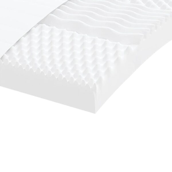 Colchão de espuma 140x200 cm 7 zonas dureza 20 ILD branco - Image 6