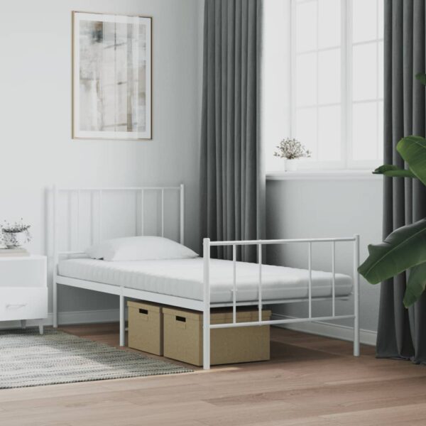 Colchões de espuma 2 pcs 90x200 cm 7 zonas dureza 20 ILD branco - Image 3