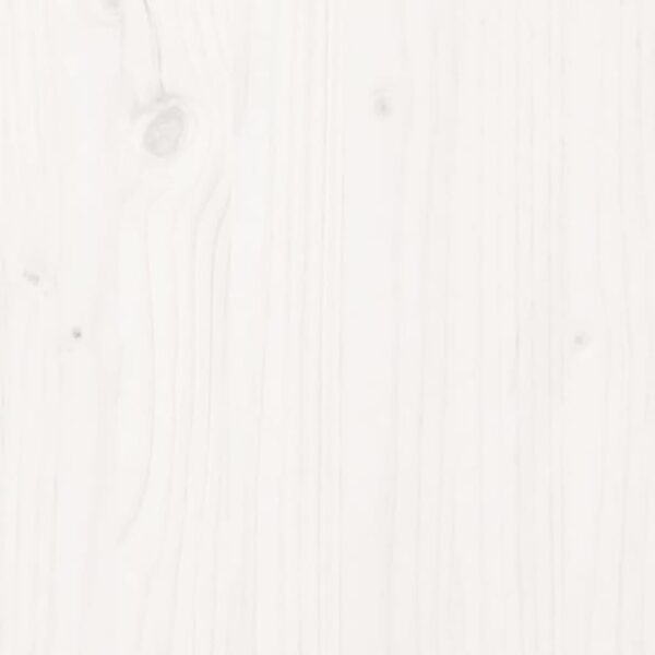 Móvel de TV 114x35x52 cm madeira de pinho maciça branco - Image 8