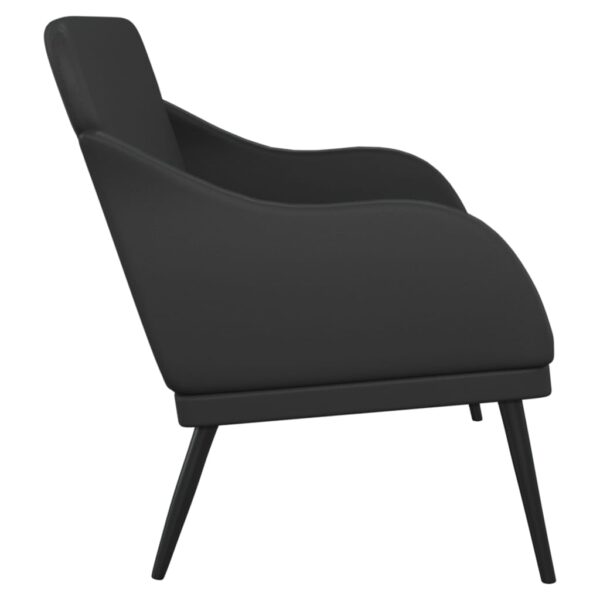Banco 110x76x80 cm couro artificial preto - Image 3