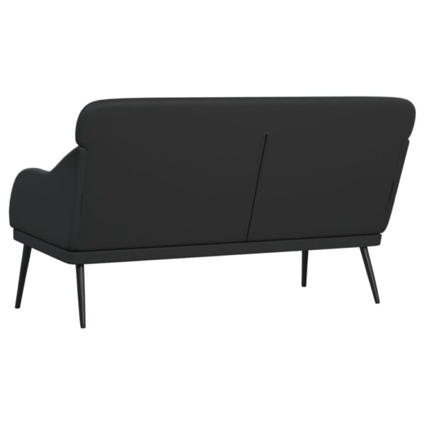 Banco 110x76x80 cm couro artificial preto - Image 4