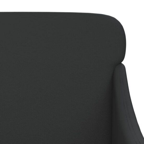 Banco 110x76x80 cm couro artificial preto - Image 5