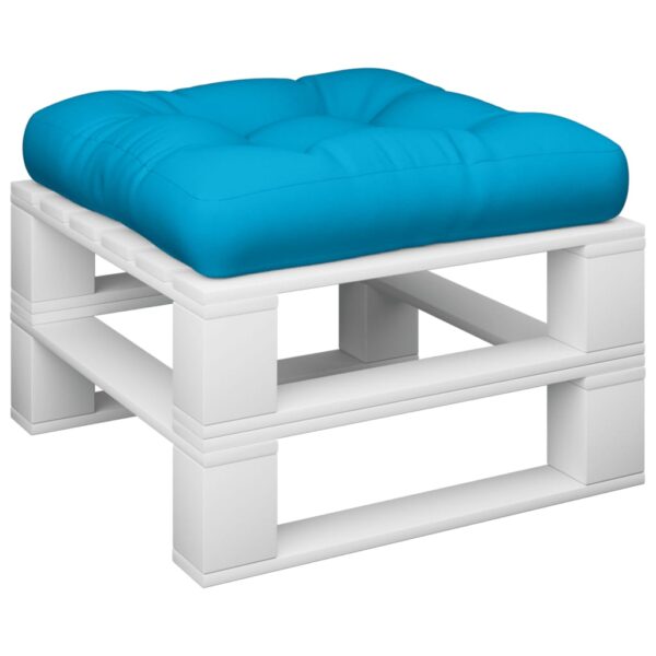 Almofadão para paletes 58x58x10 cm tecido azul-claro - Image 2