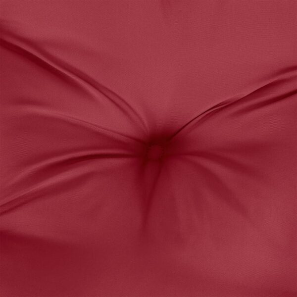 Almofadão p/ banco de jardim tecido oxford vermelho tinto - Image 4