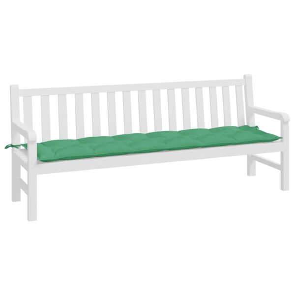 Almofadão p/ banco de jardim 200x50x7cm tecido oxford verde - Image 2