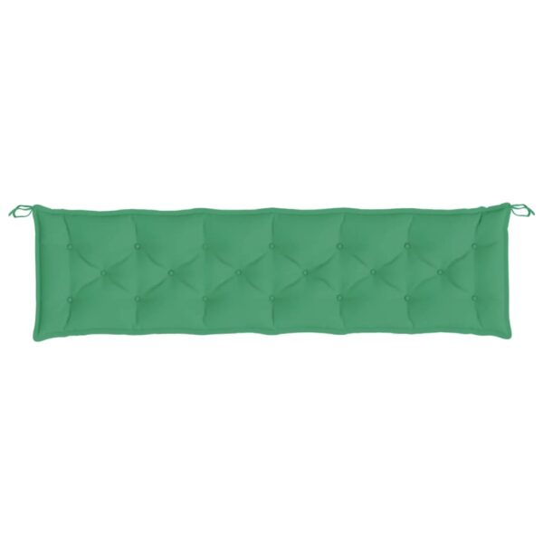 Almofadão p/ banco de jardim 200x50x7cm tecido oxford verde - Image 3