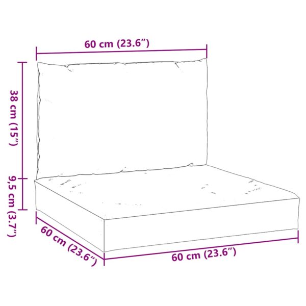 Almofadões de paletes 2 pcs tecido oxford antracite - Image 9