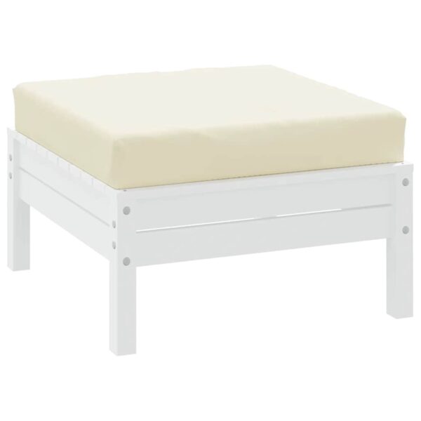 Almofadão para sofá de paletes 60x60x8 cm tecido cor creme - Image 2