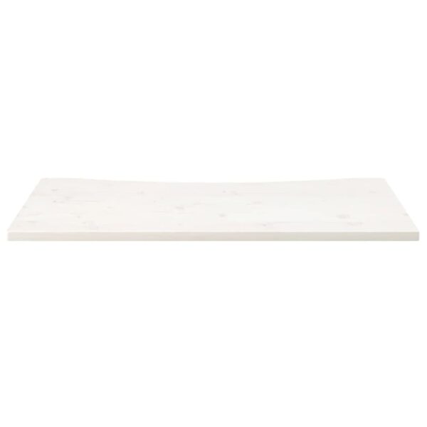 Tampo de secretária 100x50x2,5 cm pinho maciço branco - Image 2
