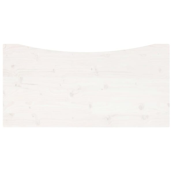 Tampo de secretária 100x50x2,5 cm pinho maciço branco - Image 3