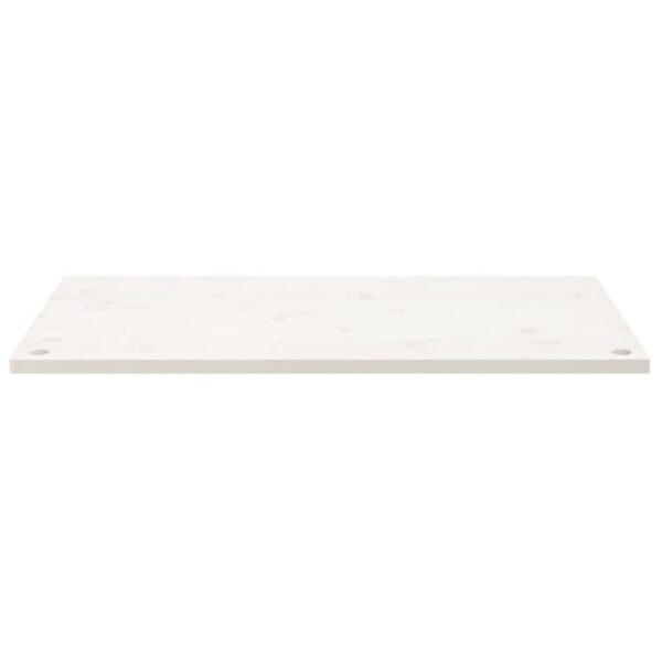 Tampo de secretária 110x60x2,5 cm pinho maciço branco - Image 2