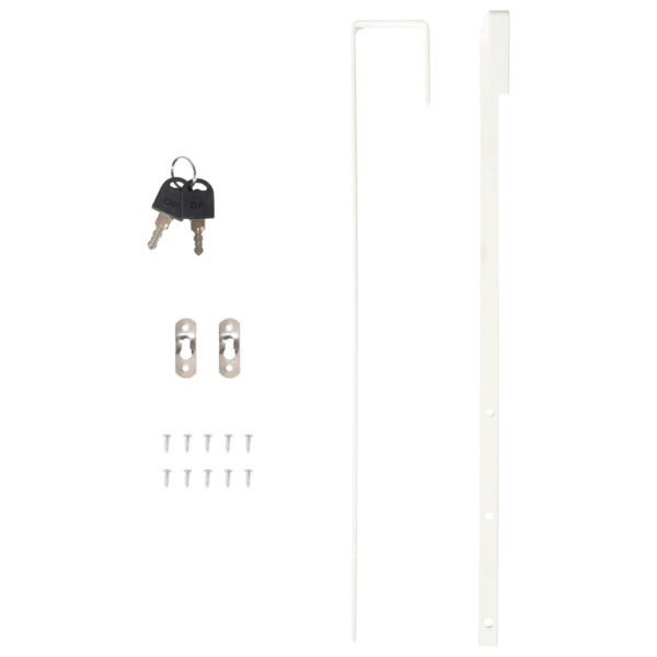 Móvel para joias de parede espelhado com luzes LED branco - Image 11