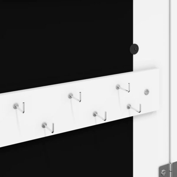 Móvel para joias de parede espelhado com luzes LED branco - Image 9