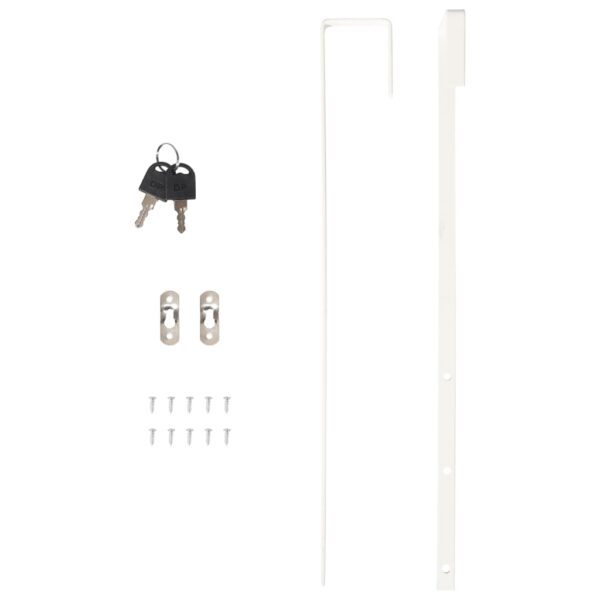 Móvel para joias de parede espelhado com luzes LED branco - Image 11