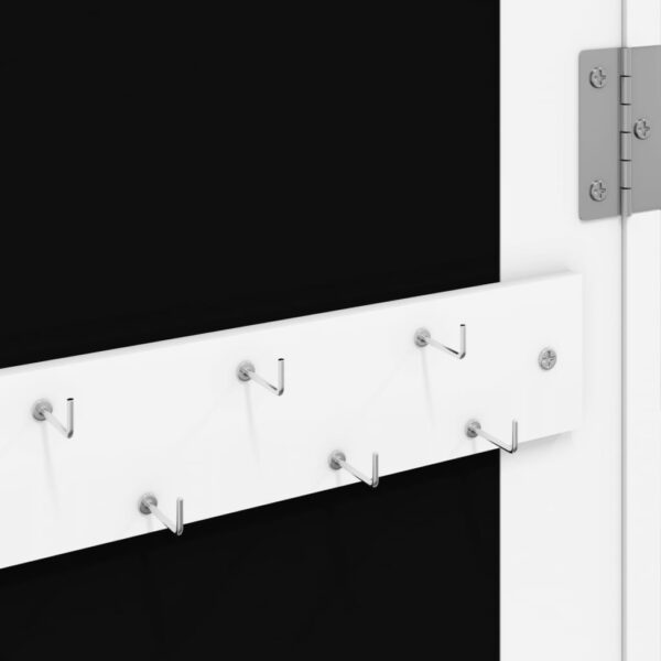 Móvel para joias de parede espelhado com luzes LED branco - Image 9