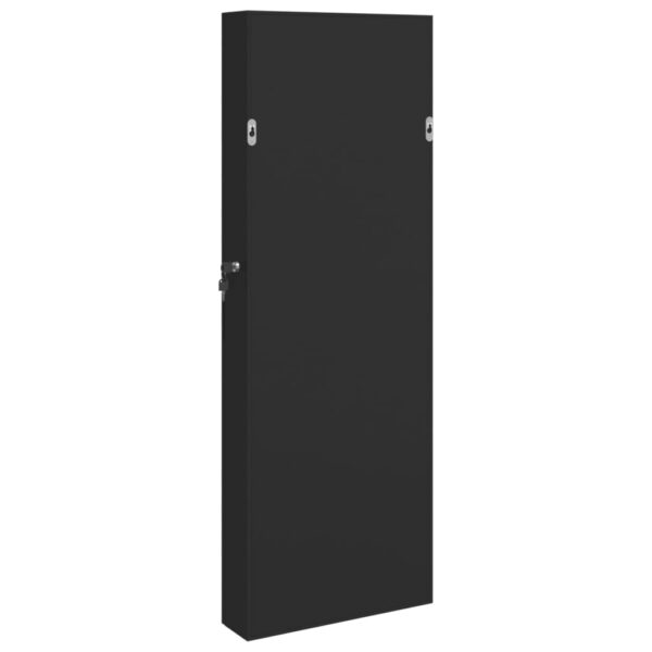 Móvel para joias de parede espelhado com luzes LED preto - Image 5