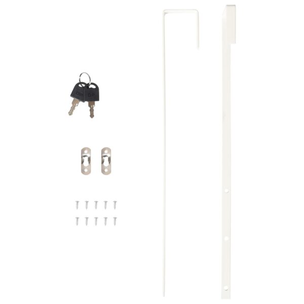 Móvel para joias de parede espelhado com luzes LED branco - Image 11