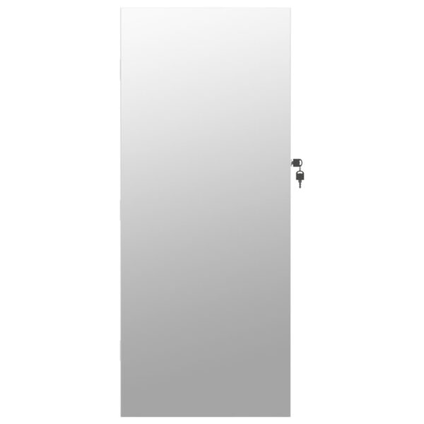 Móvel para joias de parede espelhado com luzes LED branco - Image 3