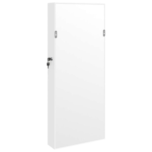 Móvel para joias de parede espelhado com luzes LED branco - Image 5