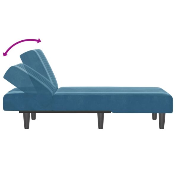 Chaise longue veludo azul - Image 5