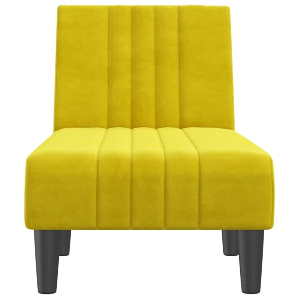 Chaise longue veludo amarelo - Image 3
