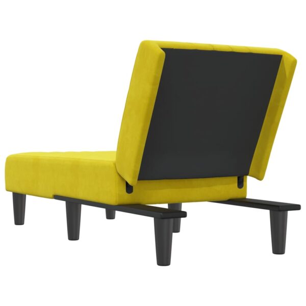 Chaise longue veludo amarelo - Image 4
