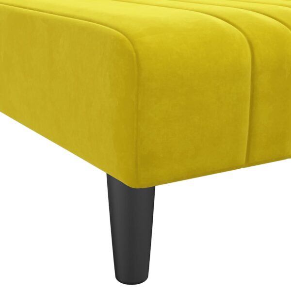 Chaise longue veludo amarelo - Image 6