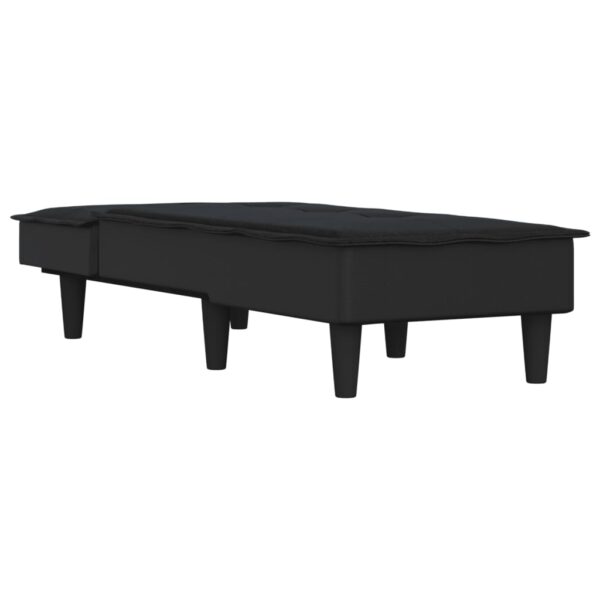 Chaise longue tecido preto - Image 2
