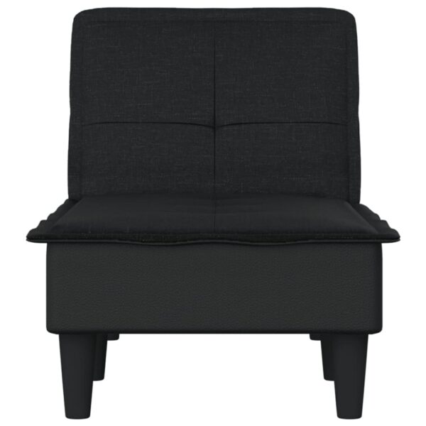 Chaise longue tecido preto - Image 3