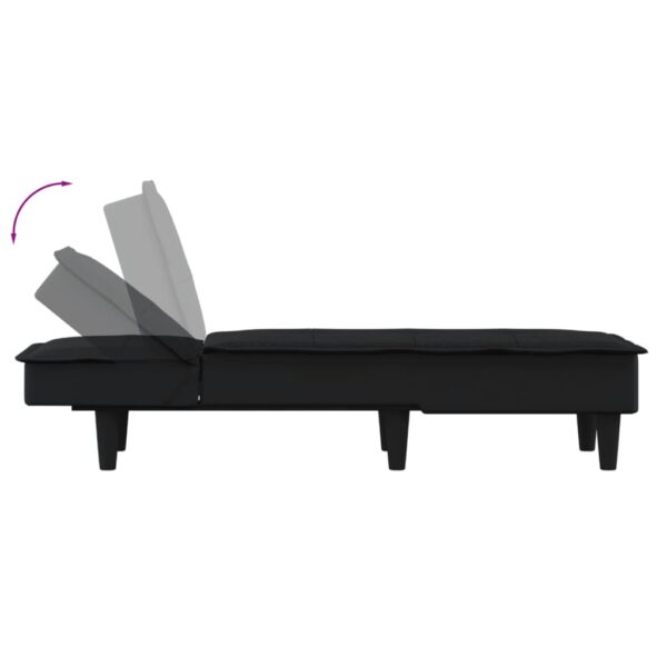 Chaise longue tecido preto - Image 5