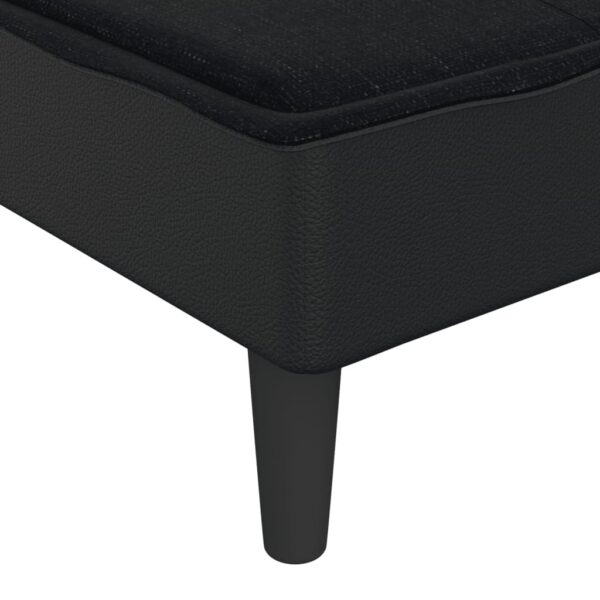 Chaise longue tecido preto - Image 6