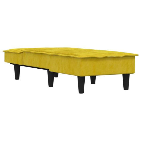 Chaise longue veludo amarelo - Image 2