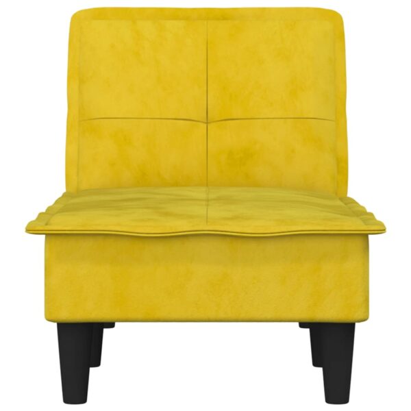 Chaise longue veludo amarelo - Image 3