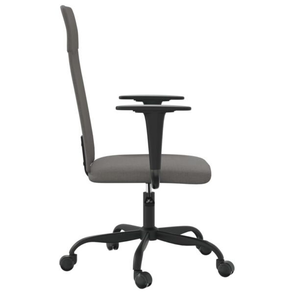 Cadeira de escritório altura regulável tecido cinzento-escuro - Image 3
