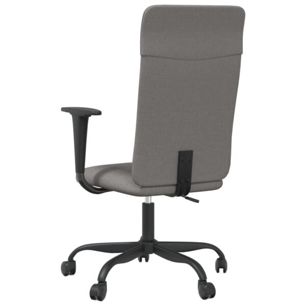Cadeira de escritório altura regulável tecido cinzento-escuro - Image 4