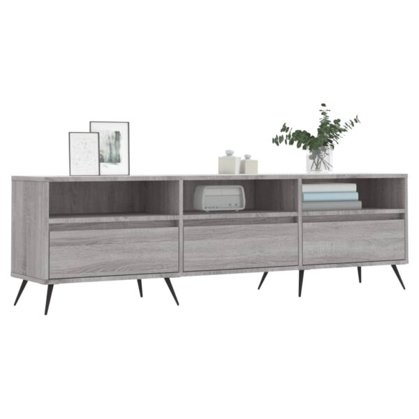 Móvel de TV 150x30x44,5 cm derivados de madeira cinzento sonoma - Image 2