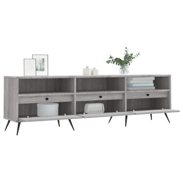 Móvel de TV 150x30x44,5 cm derivados de madeira cinzento sonoma - Image 3