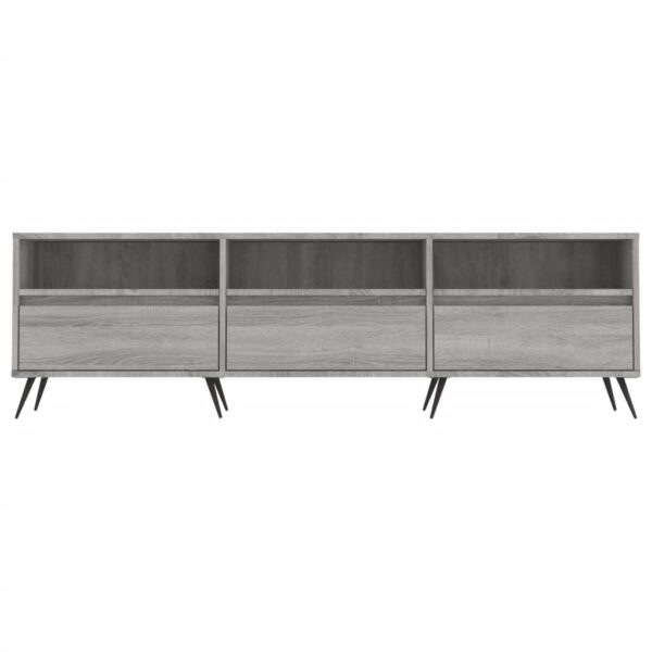Móvel de TV 150x30x44,5 cm derivados de madeira cinzento sonoma - Image 4