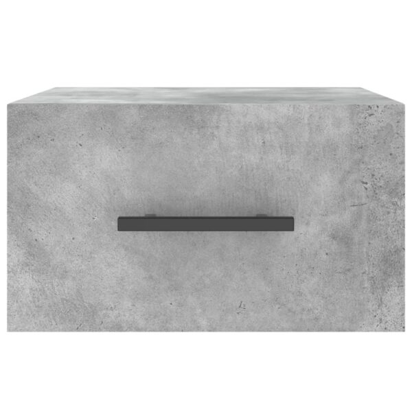 Mesa cabeceira montagem na parede 35x35x20 cm cinzento cimento - Image 4