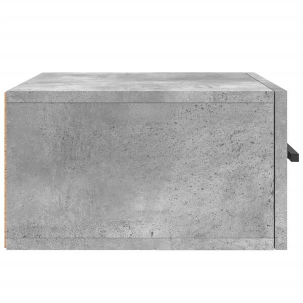 Mesa cabeceira montagem na parede 35x35x20 cm cinzento cimento - Image 6