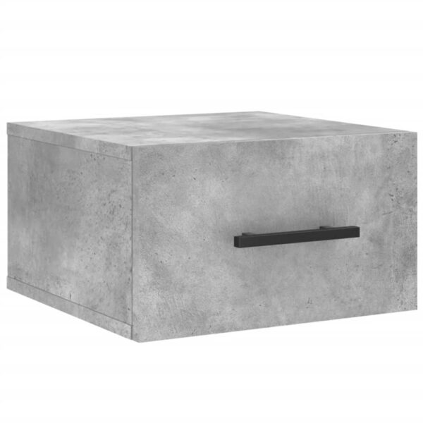 Mesas de cabeceira parede 2 pcs 35x35x20 cm cinza cimento - Image 4