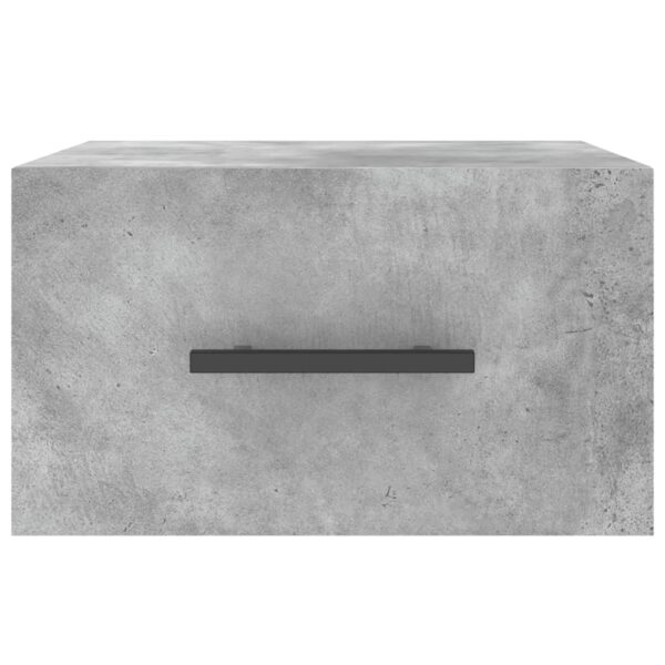 Mesas de cabeceira parede 2 pcs 35x35x20 cm cinza cimento - Image 5