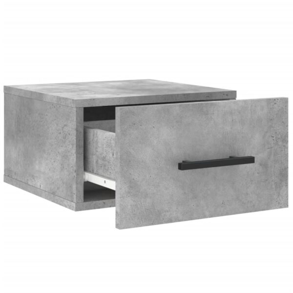 Mesas de cabeceira parede 2 pcs 35x35x20 cm cinza cimento - Image 6