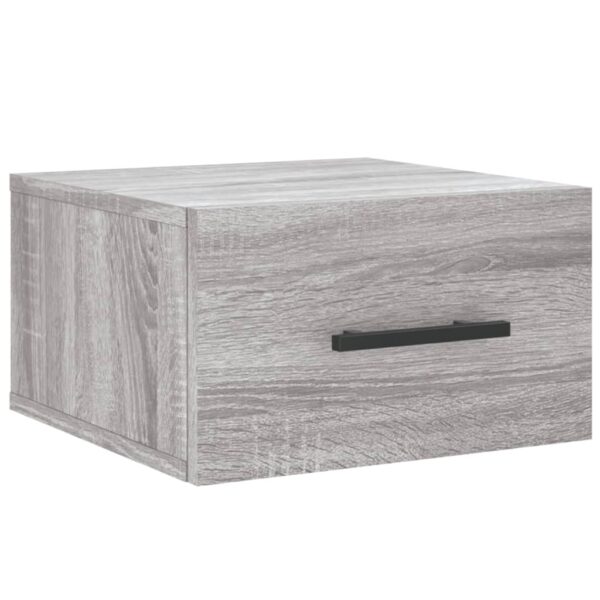 Mesas de cabeceira de parede 2 pcs 35x35x20 cm cinzento sonoma - Image 4