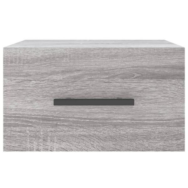 Mesas de cabeceira de parede 2 pcs 35x35x20 cm cinzento sonoma - Image 5