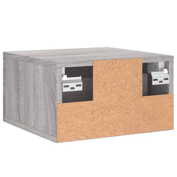 Mesas de cabeceira de parede 2 pcs 35x35x20 cm cinzento sonoma - Image 8