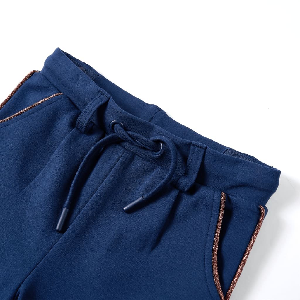 Calças de criança com cordão azul-marinho 104 - Image 3