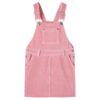 Vestido com peitilho para criança bombazina rosa-claro 104